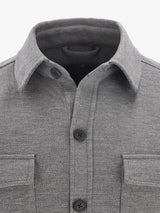 Surchemise effet maille gris - IZAC