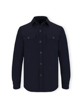Surchemise effet maille marine - IZAC