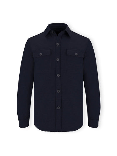 Surchemise effet maille marine - IZAC