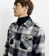 Surchemise à grands carreaux marine - IZAC