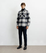 Surchemise à grands carreaux marine - IZAC