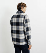 Surchemise à grands carreaux marine - IZAC