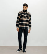 Surchemise à grands carreaux marron - IZAC