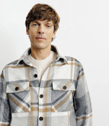 Surchemise à grands carreaux grise - IZAC