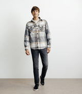 Surchemise à grands carreaux grise - IZAC
