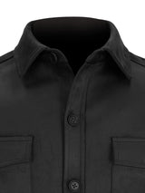 Surchemise en suédine noir - IZAC