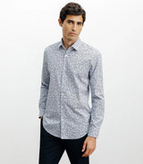 Chemise casual imprimée fleurs ciel - IZAC