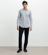 Chemise casual imprimée fleurs ciel - IZAC