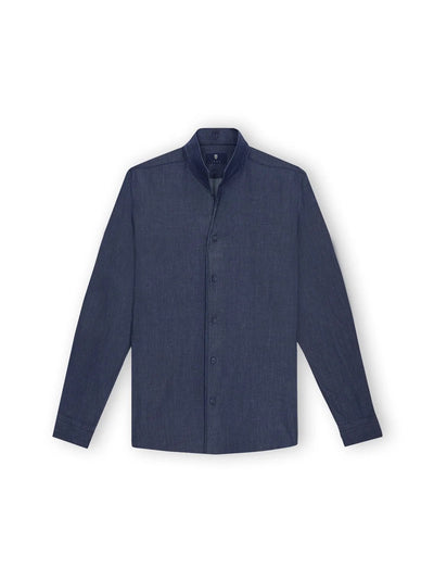 Chemise chambray denim marine - IZAC
