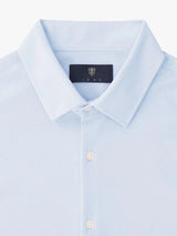 Chemise slim en maille jersey bleu ciel