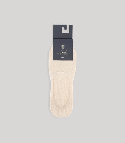 Pack de chaussettes beige chiné - IZAC