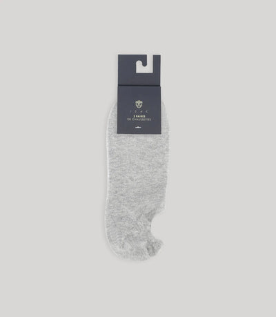 Pack de chaussettes courtes gris chiné - IZAC
