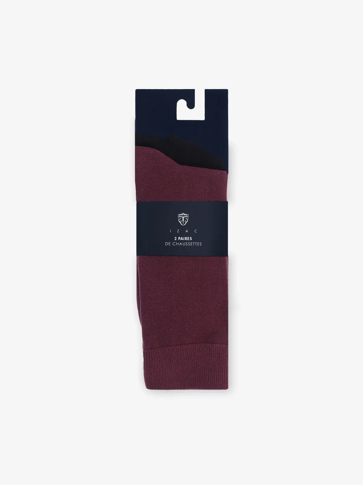 Pack de 2 chaussettes bordeaux - IZAC