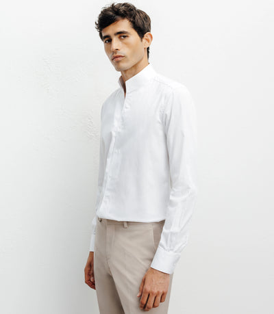 Chemise ville coton blanc - IZAC