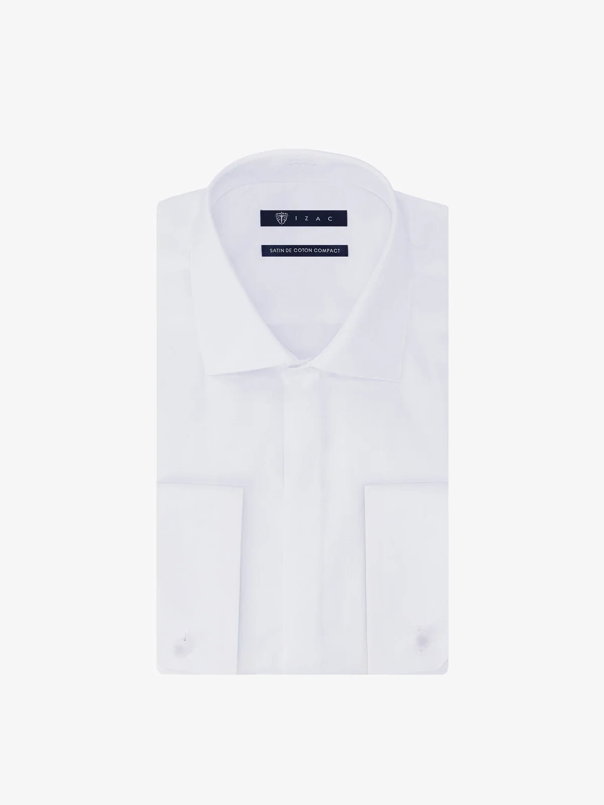 Chemise satin de coton blanche - IZAC