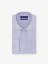 Chemise ville satin de coton gris - IZAC