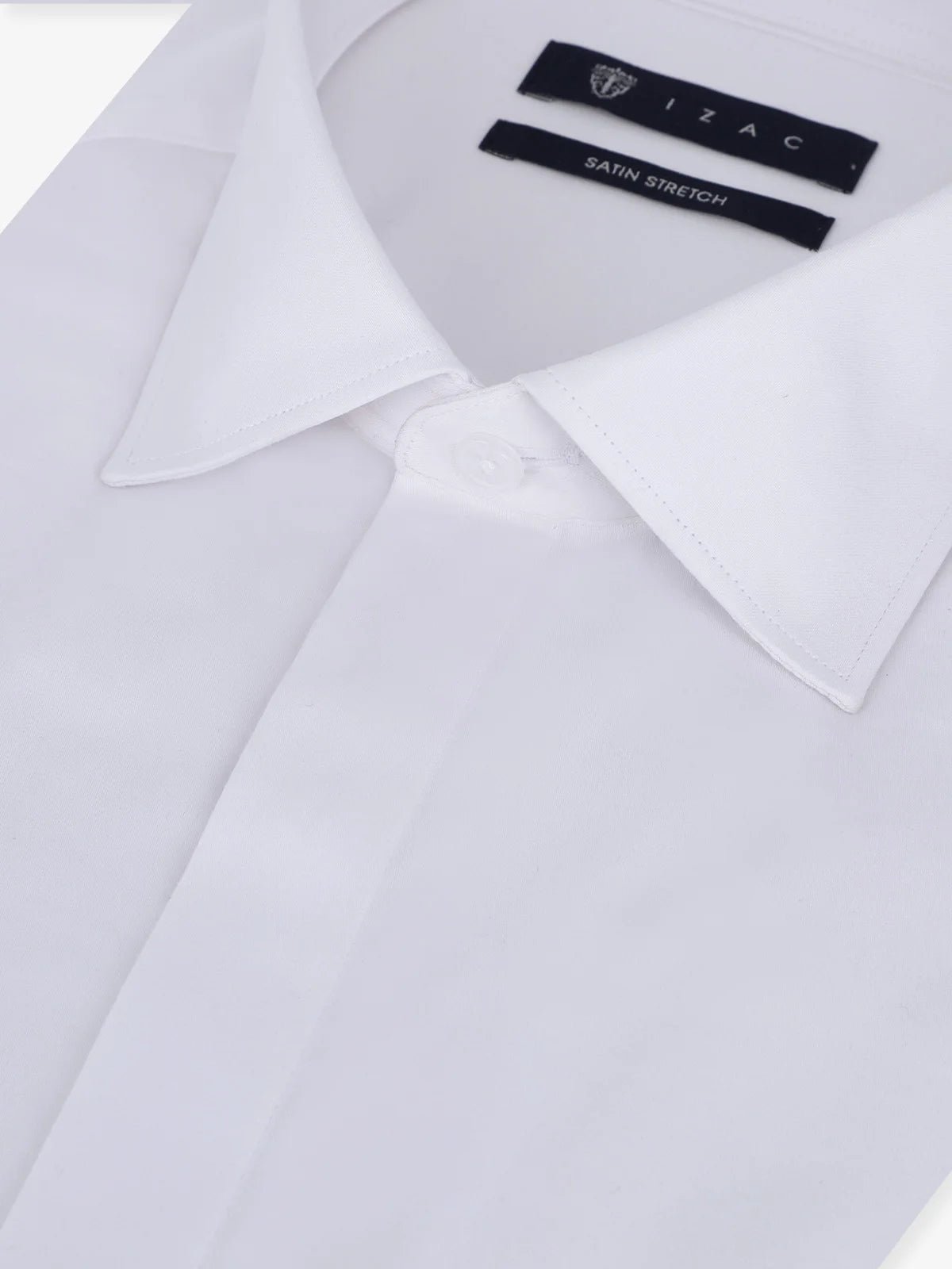 Chemise ville col italien blanche - IZAC