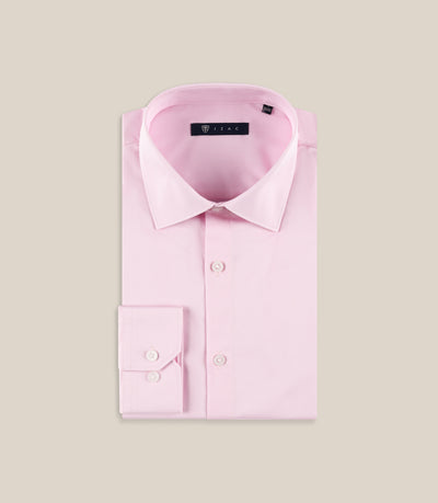 Chemise ville slim rose - IZAC