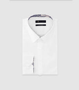 Plain shirt with WHITE trim