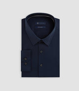 Slim shirt in Popeline Stretch Marine