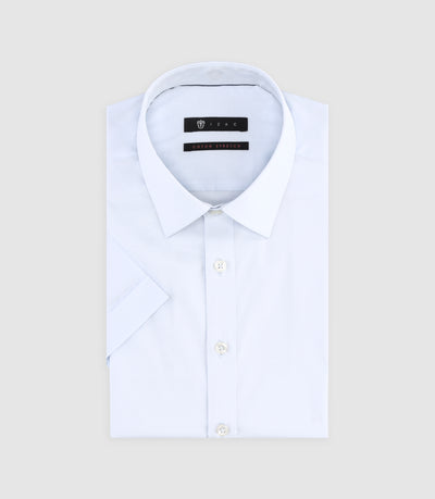 Chemise à manches courtes bleu ciel MANGE - IZAC