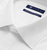 Chemise slim en satin de coton BLANC - IZAC