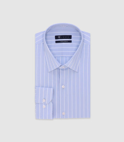 Chemise à rayures ciel - IZAC