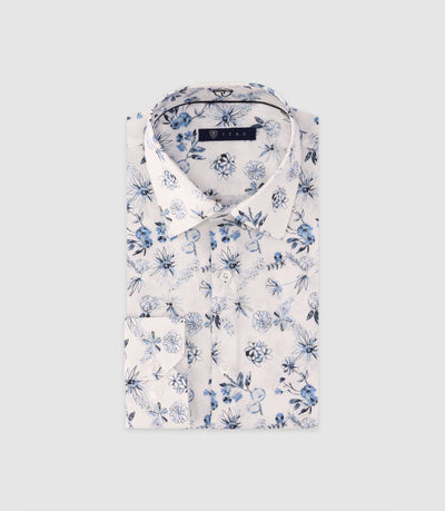 Chemise imprimée blanche - IZAC