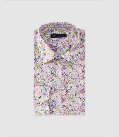 Chemise ajustée parme - IZAC