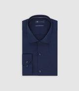 Chemise col italien marine