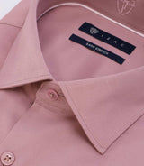 Chemise slim vieux rose