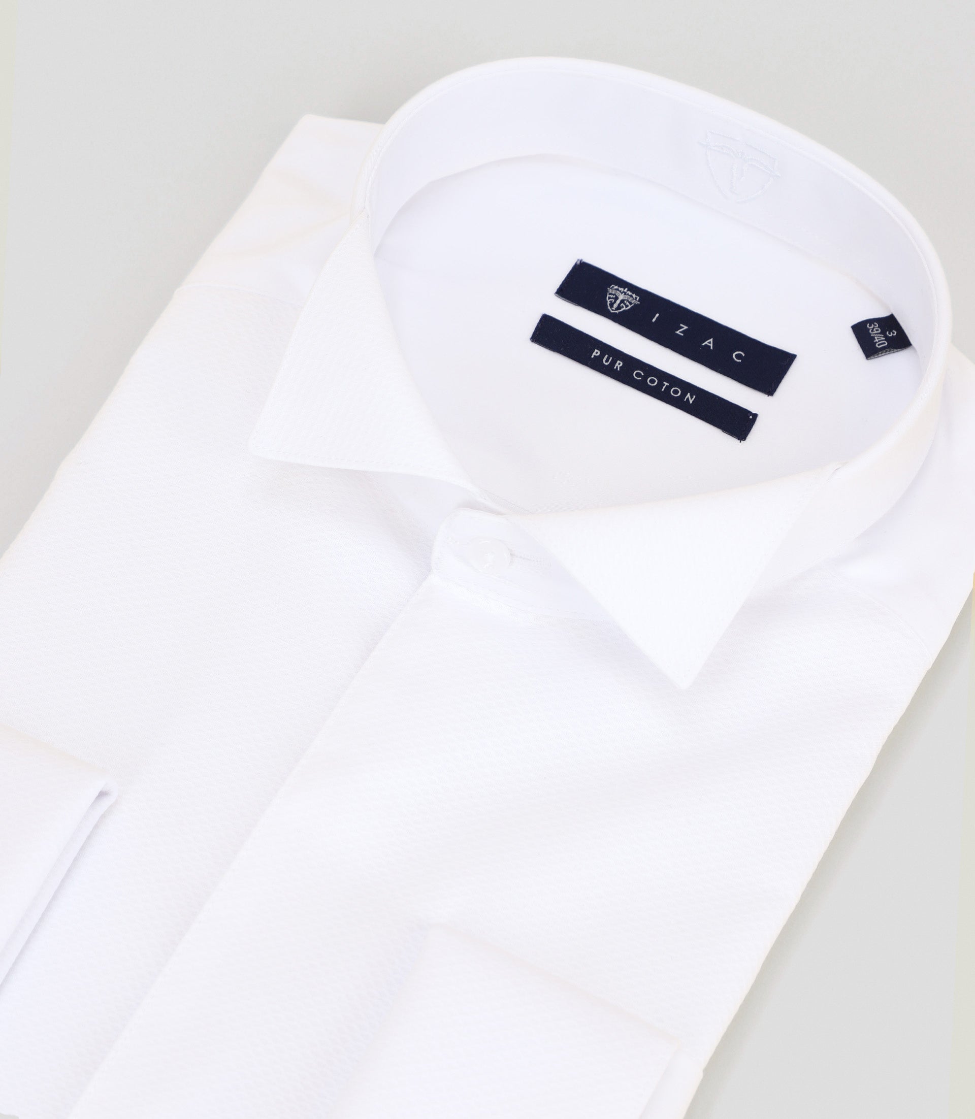 Chemise cérémonie col cassé blanche - IZAC