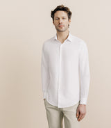 Chemise en twill infroissable blanche - IZAC