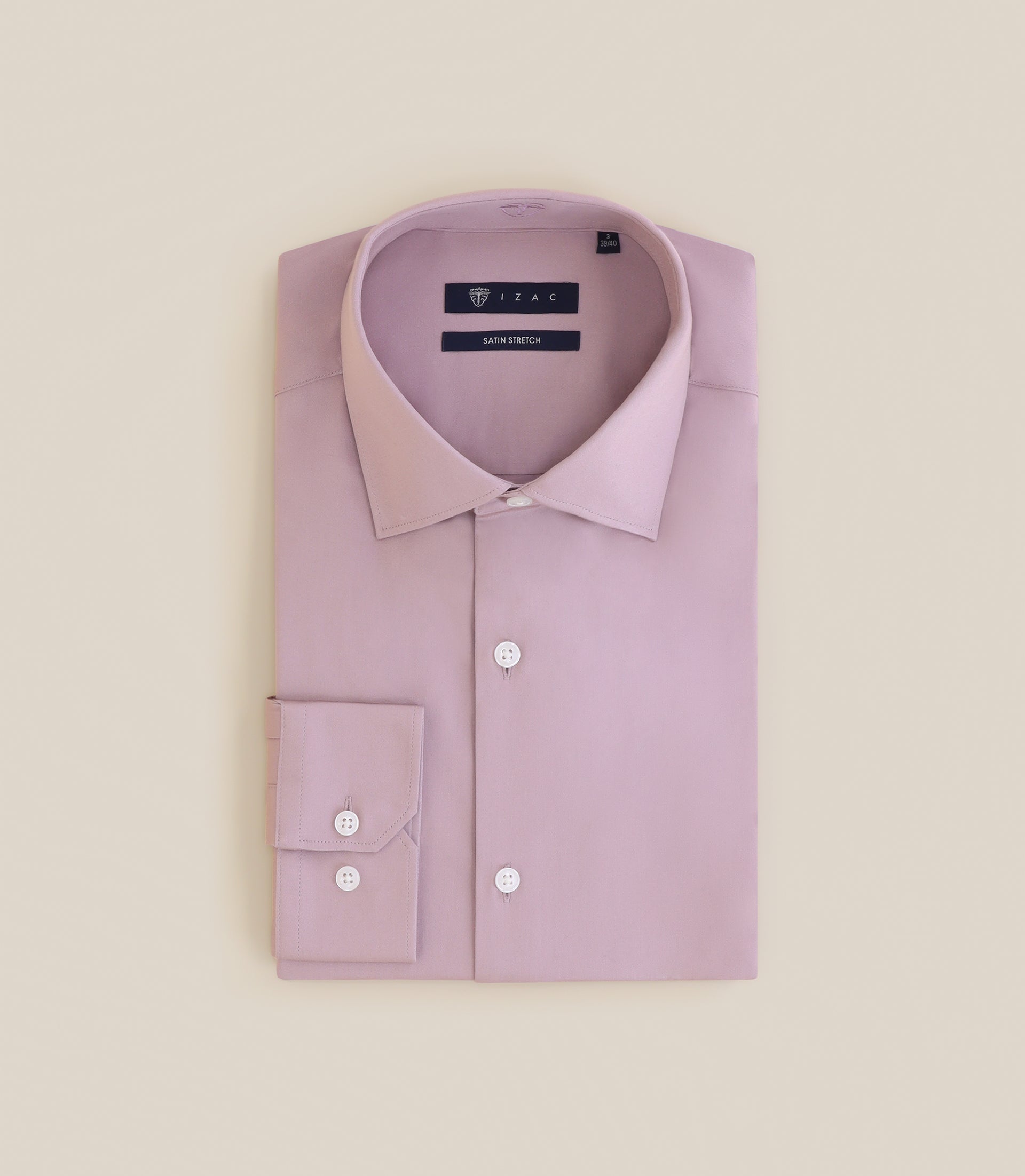 Pink cotton satin city shirt