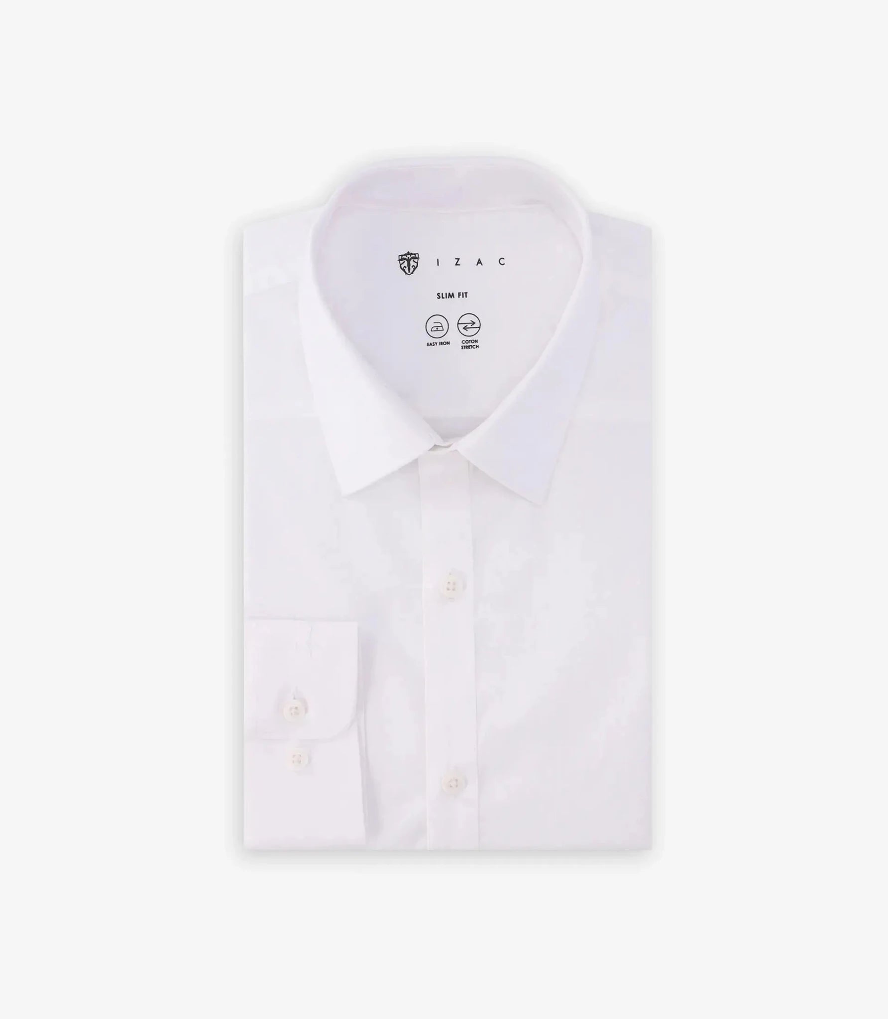 Chemise ville en coton blanche - IZAC