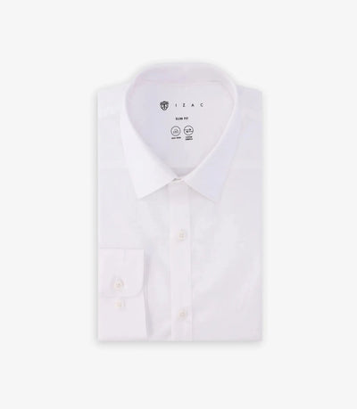 Chemise ville en coton blanche - IZAC