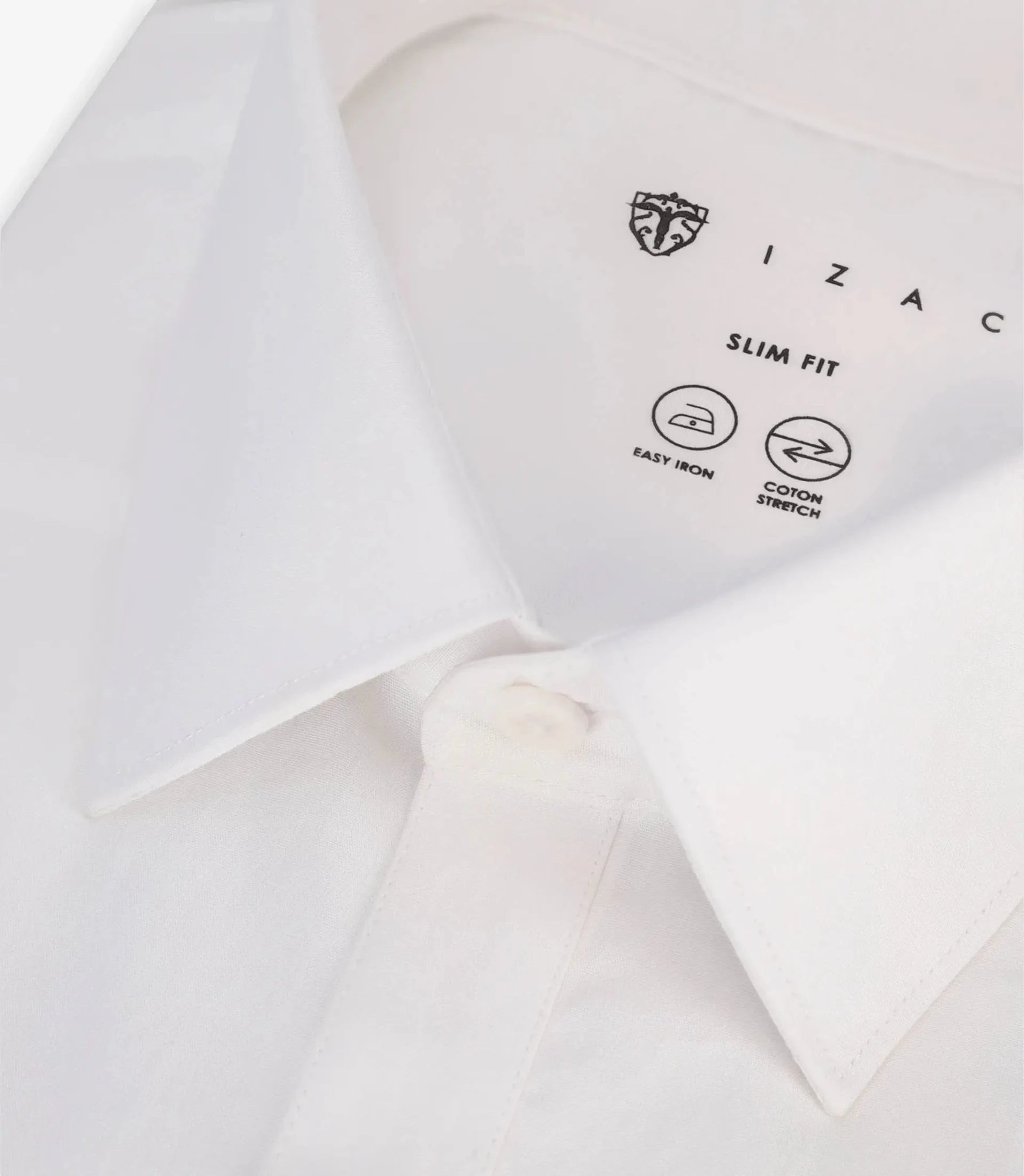 Chemise ville en coton blanche - IZAC