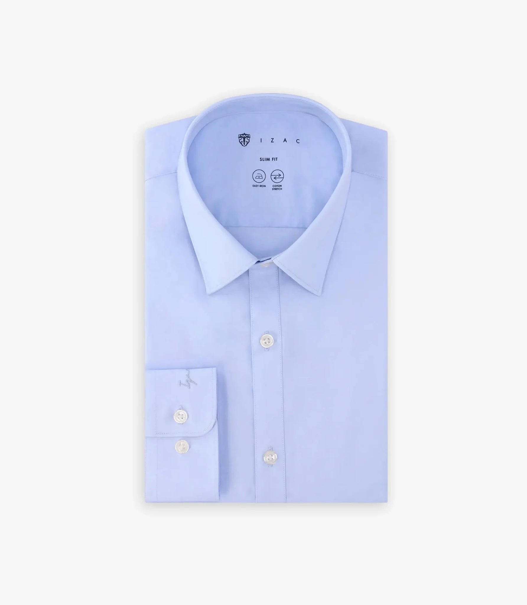 Chemise ville en coton ciel - IZAC