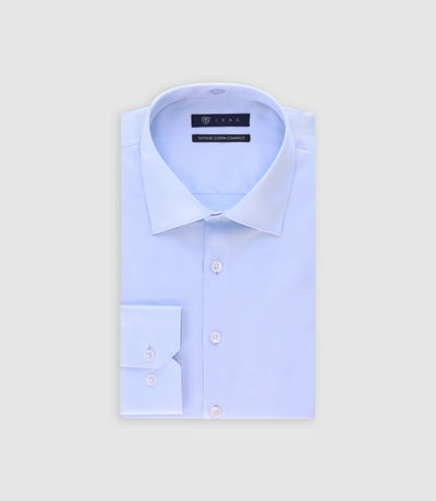 Chemise slim en satin de coton CIEL - IZAC