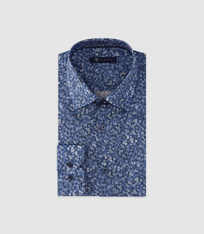 Chemise imprimée manches longues ciel - IZAC