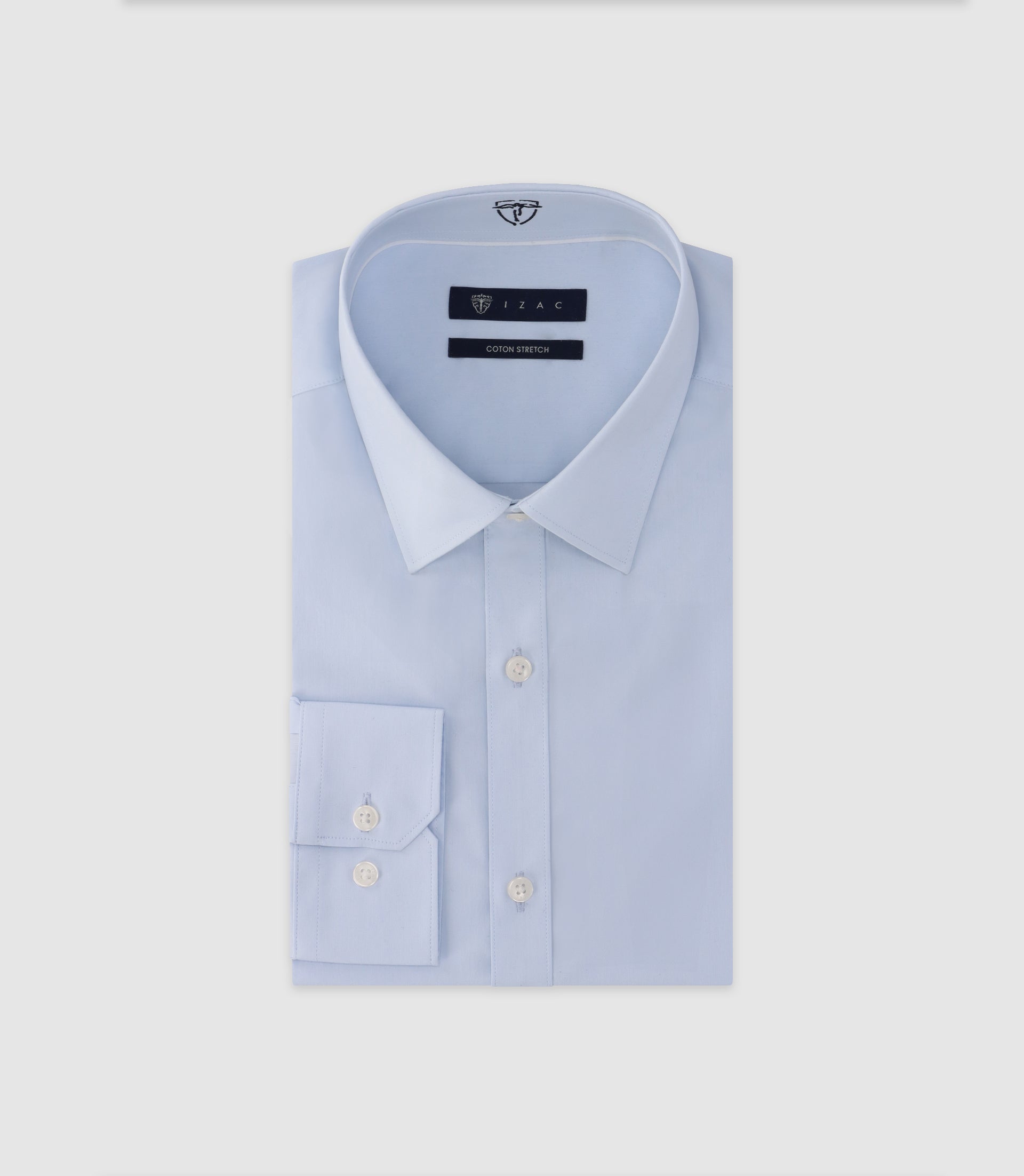 Chemise unie ciel - IZAC