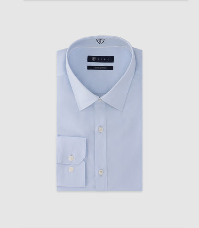 Chemise unie ciel - IZAC