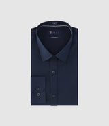 Chemise unie marine - IZAC