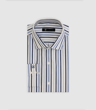 Chemise à rayures bleue - IZAC