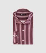 Bordeaux striped adjusted shirt