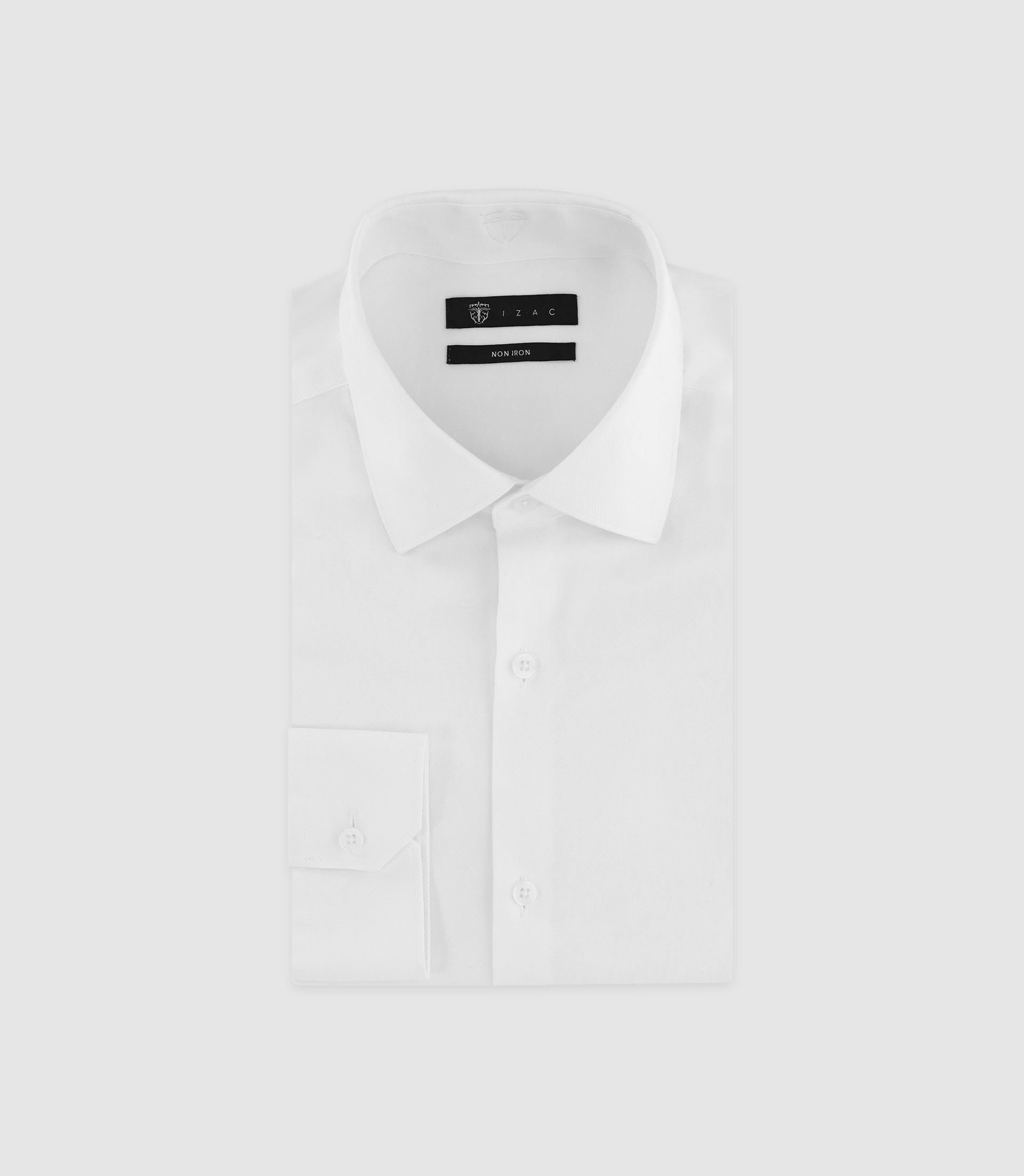 White Infroissible Twill Shirt