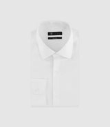 White Infroissible Twill Shirt