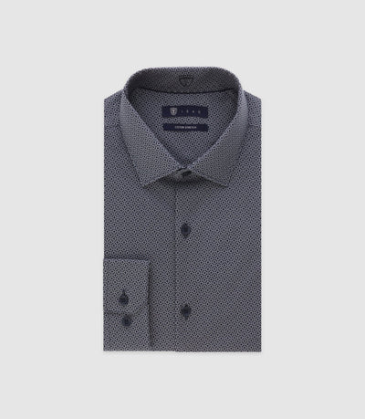 Chemise ville imprimée marine - IZAC