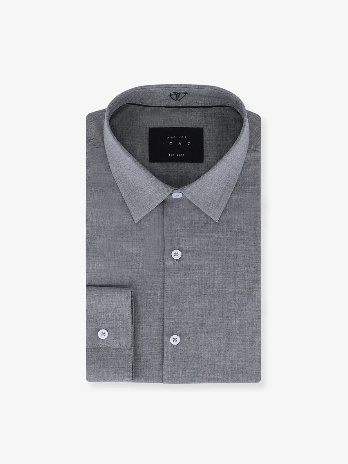 Chemise ville imprimée grise - IZAC