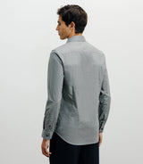 Chemise ville imprimée grise - IZAC